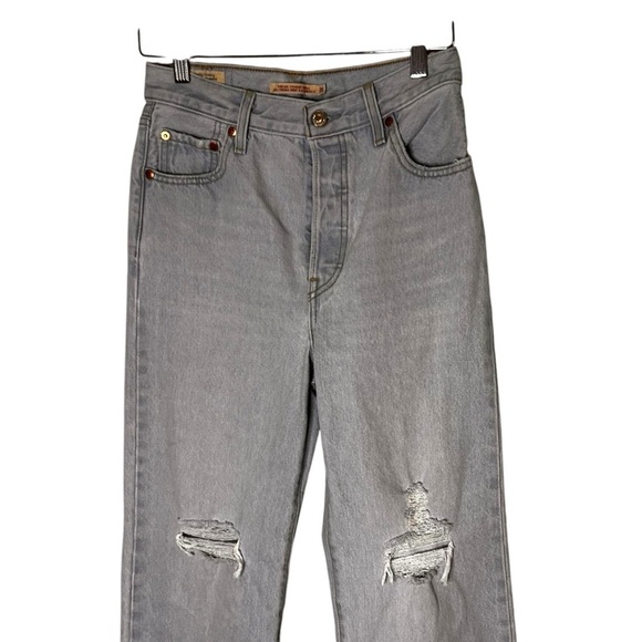 Levi's Women's Ribcage Straight Ankle Jeans- High Waisted Straight Jeans-Size 26 - Picture 5 of 13